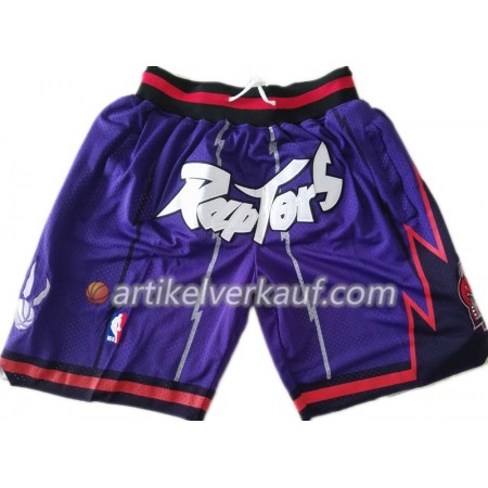 NBA Toronto Raptors Herren Pocket Shorts Schwarz Swingman